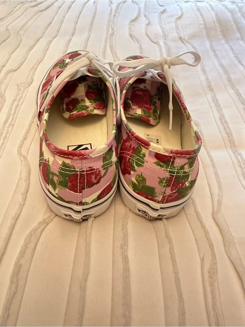 Vans Pink Floral Canvas Sneakers